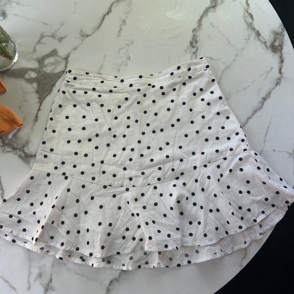 Poka dot skirt